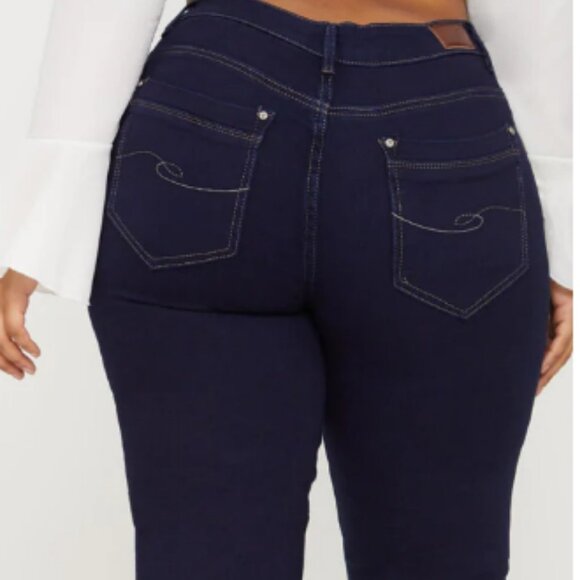 PLUS INDIGO SKINNY JEANS - Picture 4 of 4